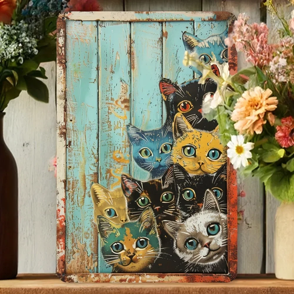 Home Bathroom Wall Decor - 1 szt. 20x30cm Metalowy Znak z