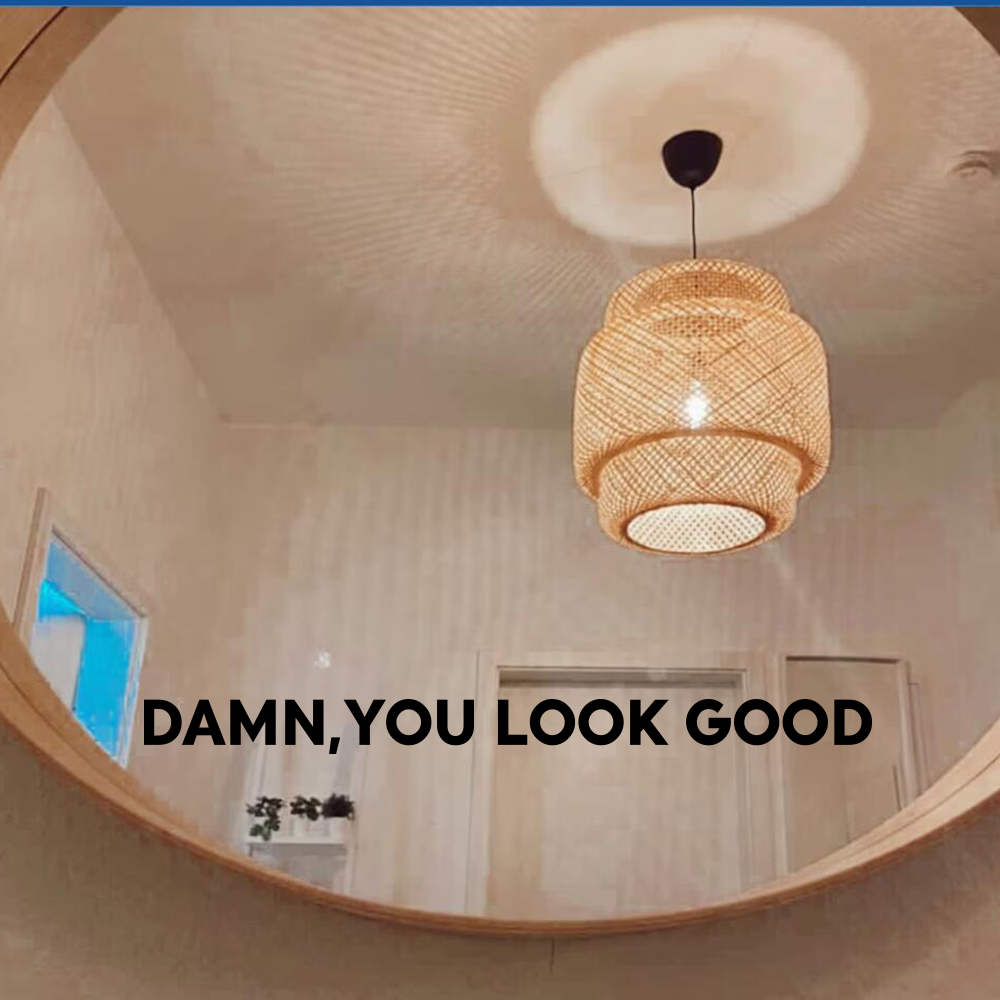 Home Goods Bathroom Mirrors - You Look Good Dainty Mirror Naklejka