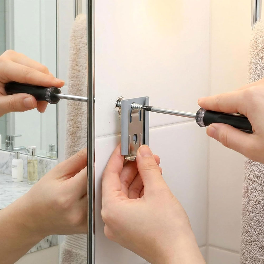 Home Hardware Bathroom Mirrors - Okucia do lusterek łazienkowych, regulowane klipsy