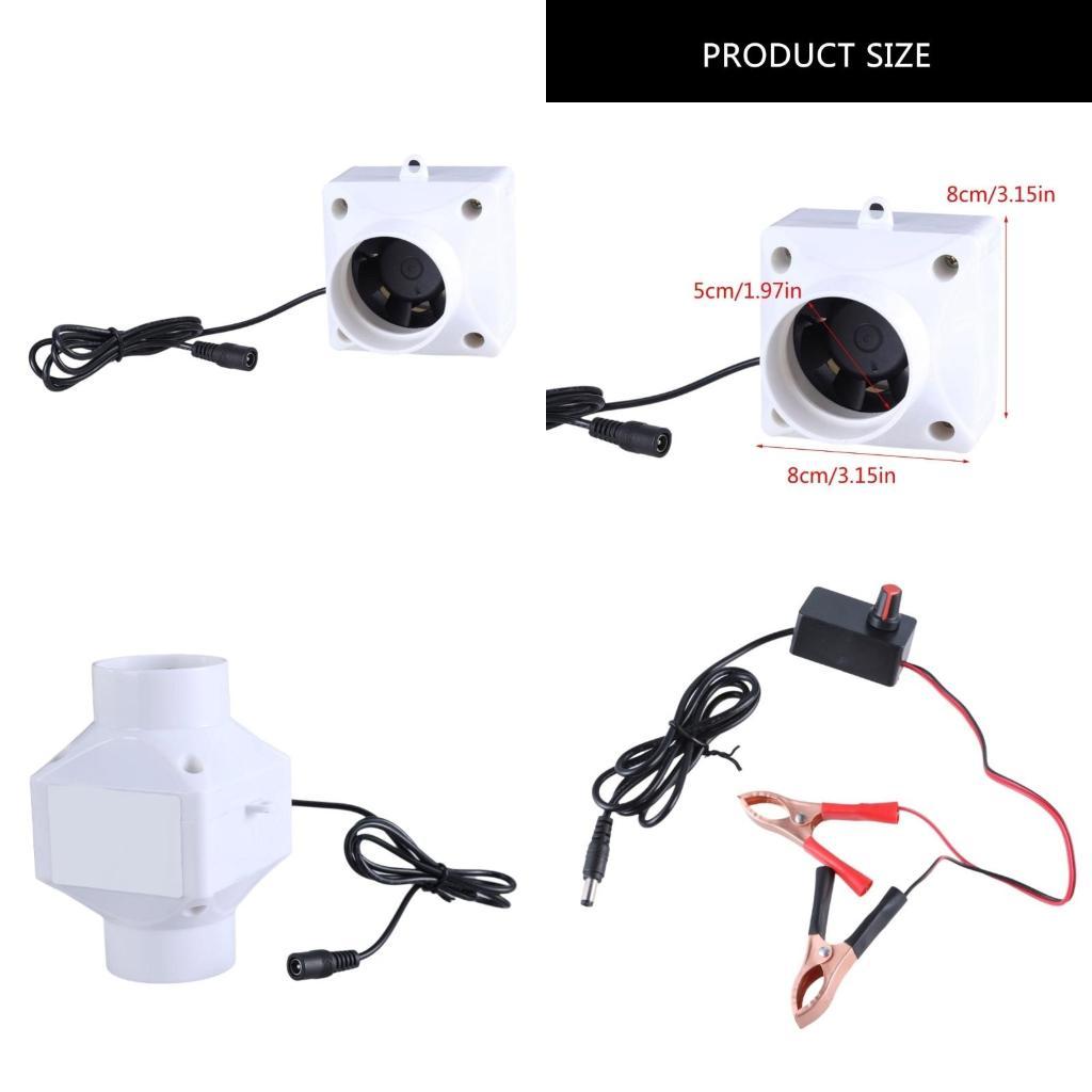 Home Bathroom Extractor Fan - 652F 12V wentylator wyciągowy Home Inline