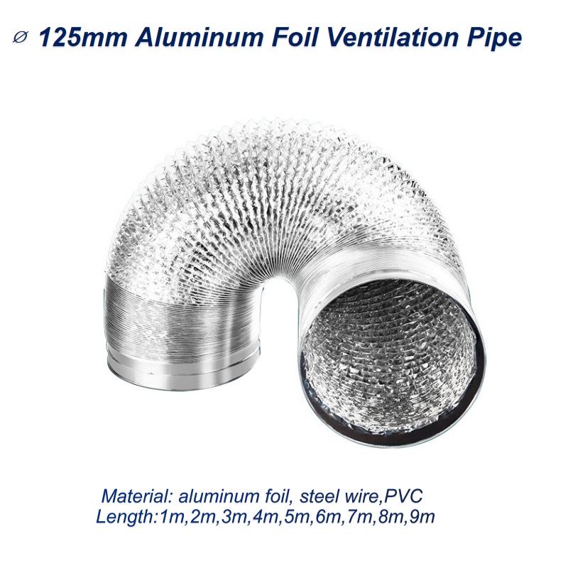 Home Bathroom Vent - ∅ 125mm rura wentylacyjna z folii