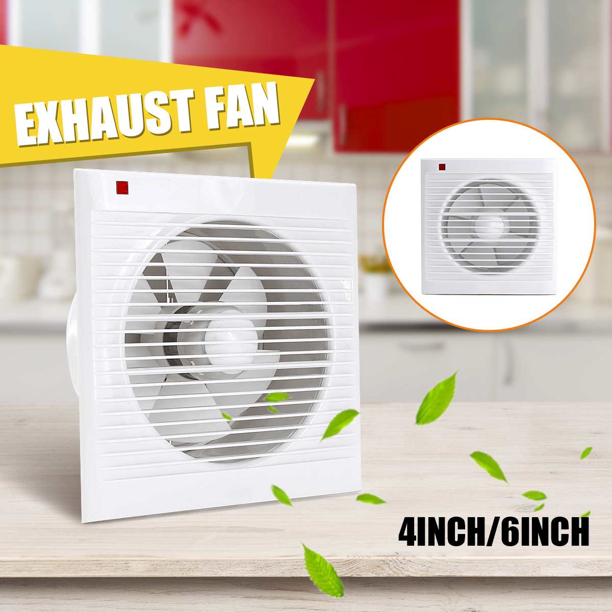 Home Bathroom Extractor Fan - Wentylator wyciągowy łazienkowy wyciszony wodoodporny 4