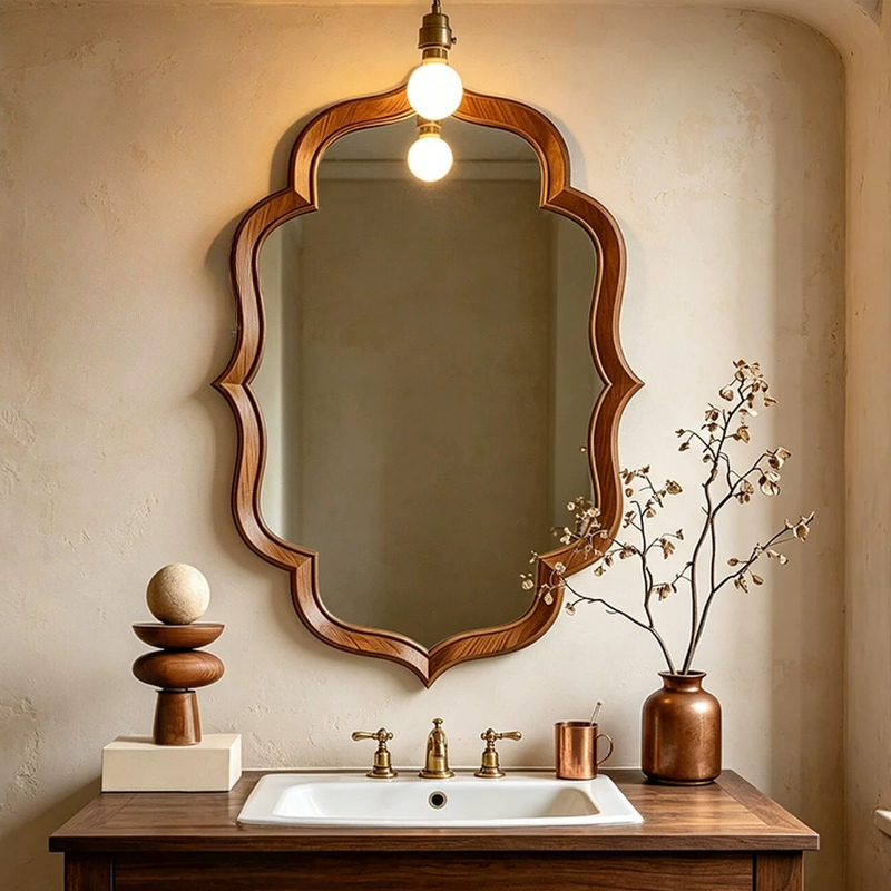 Home Living Bathroom Vanity - Luksusowe lustro łazienkowe do makijażu, estetyczne