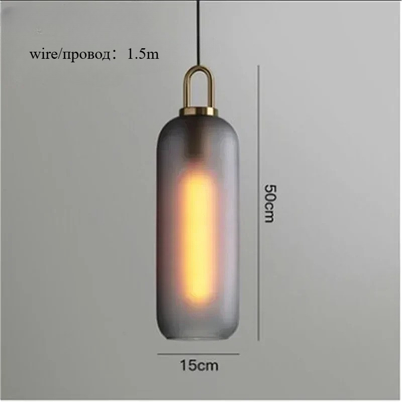 Nordycka szklana lampa wisząca – Home Bathroom Lighting Design recenzja i cena