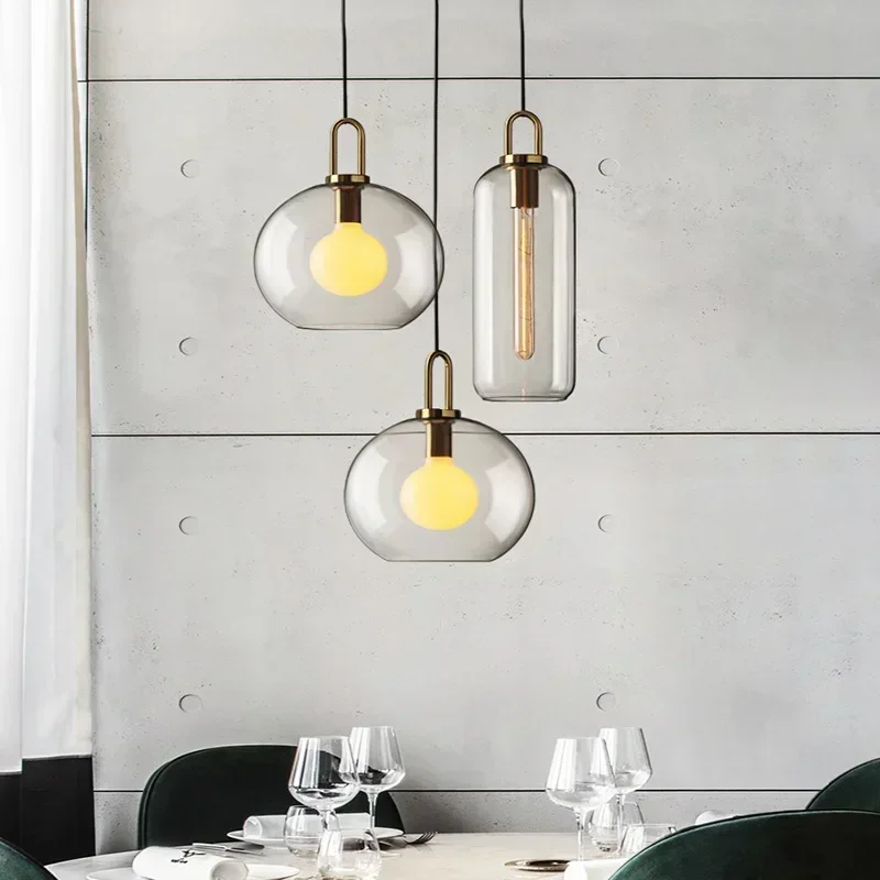 Nordycka szklana lampa wisząca – Home Bathroom Lighting Design recenzja i cena
