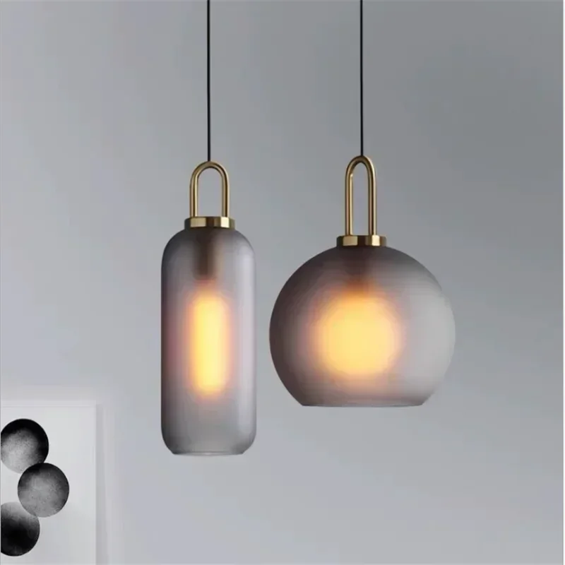 Nordycka szklana lampa wisząca – Home Bathroom Lighting Design recenzja i cena
