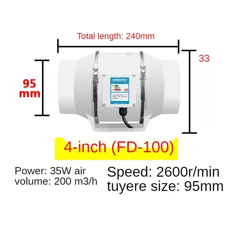 4/5/6 cala wentylator wyciągow – Home Bathroom Extractor Fan recenzja i cena