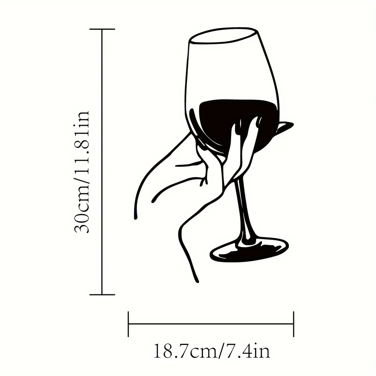 Wine Lover Lady Hand Metal Wal – Home Goods Bathroom recenzja i cena