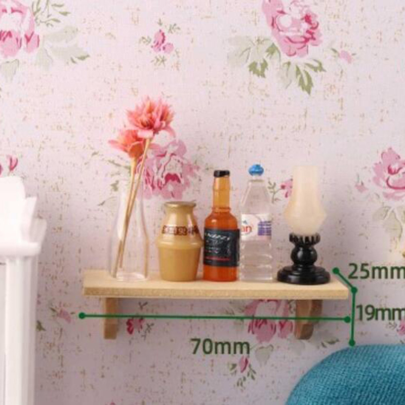 1 szt. 1:12 Drewniana półka śc – Home Bathroom Wall Decor recenzja i cena
