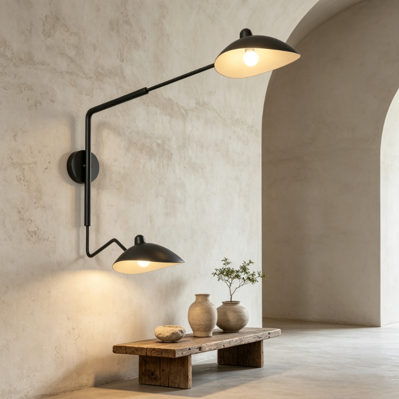 Długie ramienne lampy ścienne  – Home Bathroom Lighting Design recenzja i cena