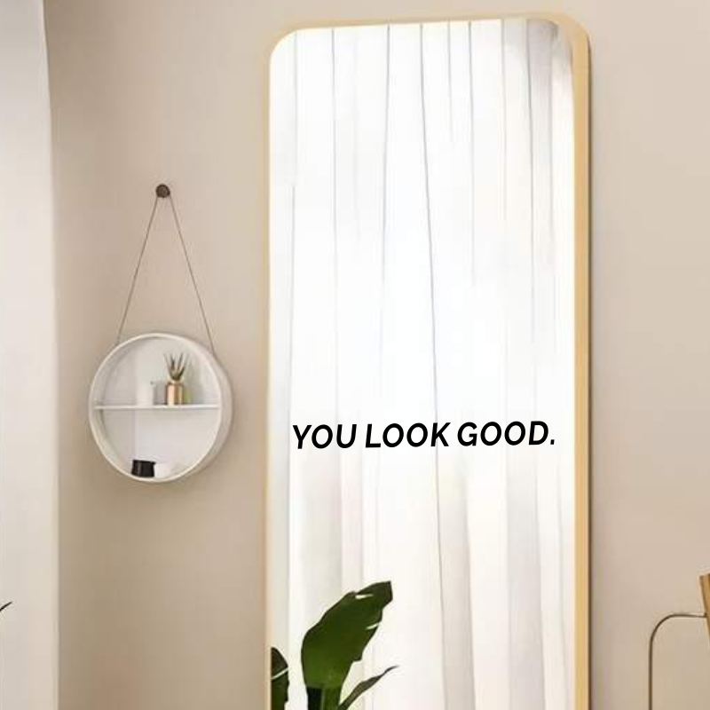 Naklejka na ścianę z napisem Y – Home Goods Bathroom Mirrors recenzja i cena