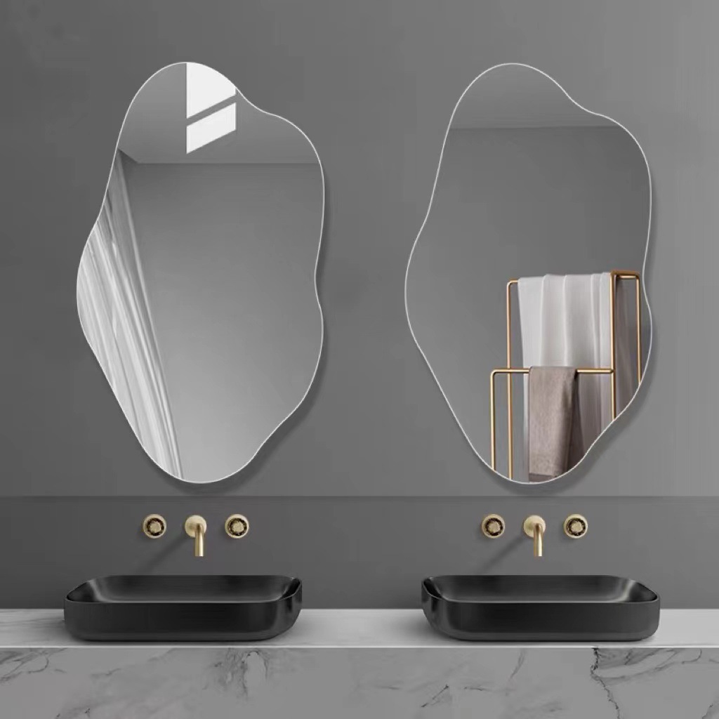 Nieregularne lustro ścienne do – Home Goods Bathroom Mirrors recenzja i cena