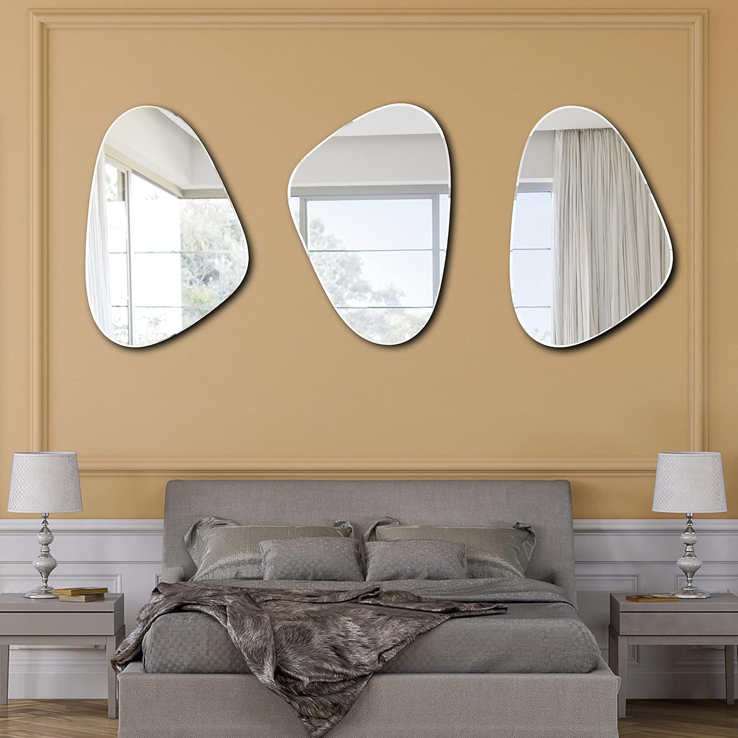 Nieregularne lustro ścienne do – Home Goods Bathroom Mirrors recenzja i cena