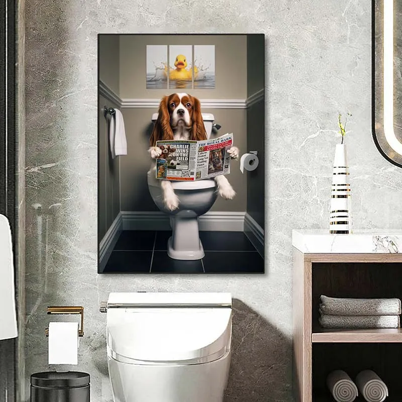 Śmieszne Zwierzęta Plakat Ście – Home Bathroom Pic recenzja i cena
