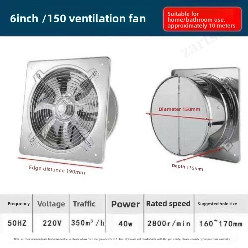 Wentylator wyciągowy 6''8''10' – Home Bathroom Vent recenzja i cena